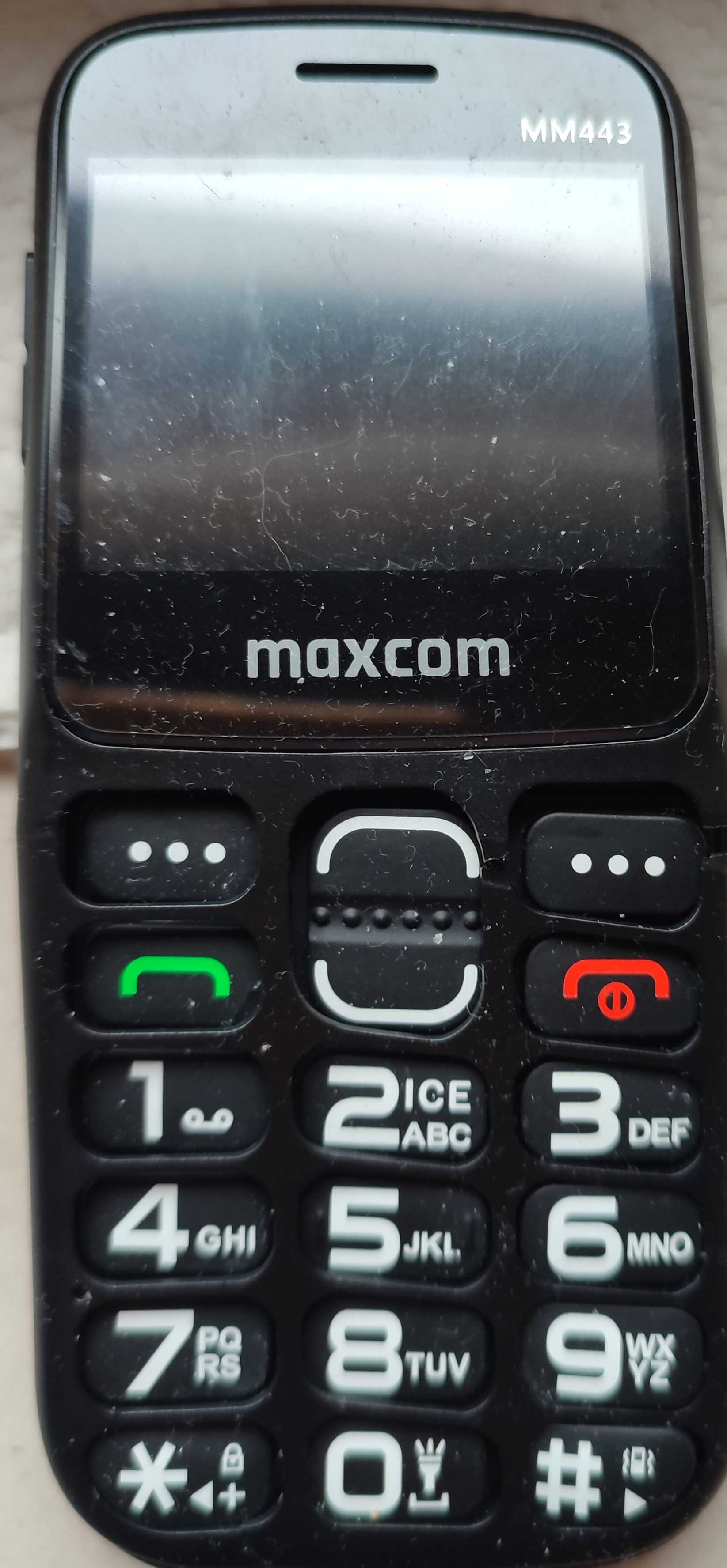 Najden predmet: Telefon na tipke znamke Maxcom 